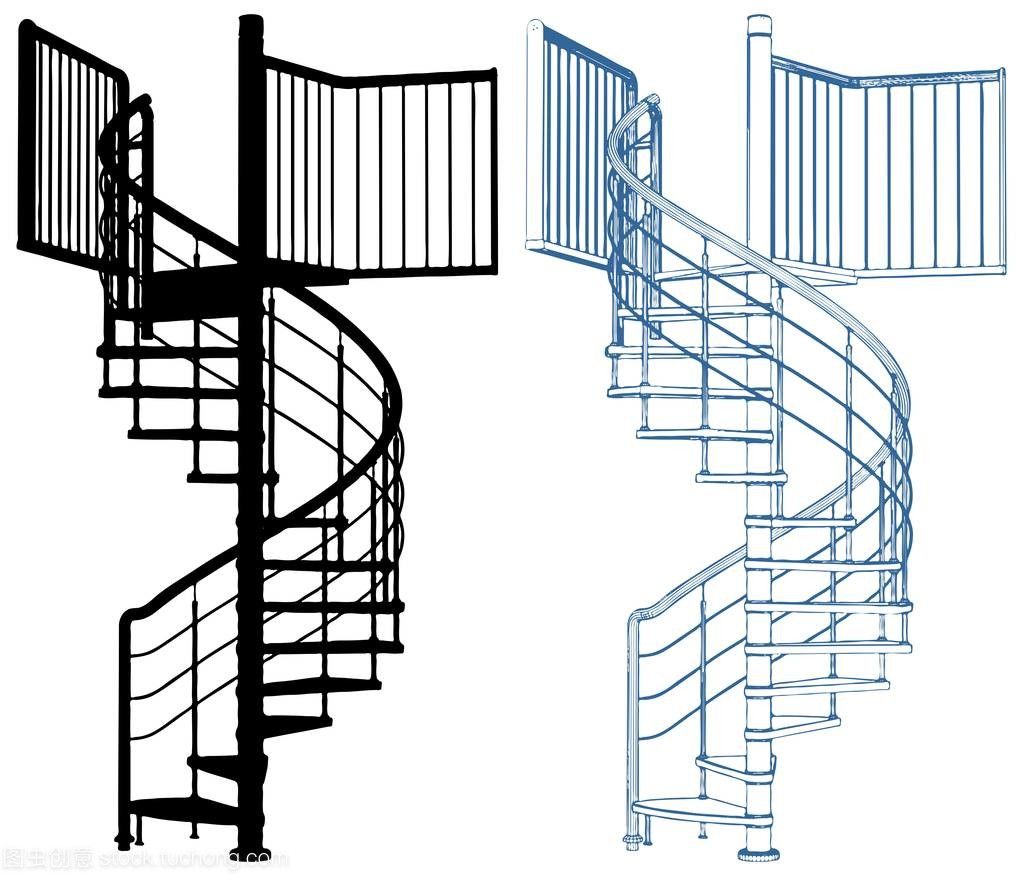 螺旋樓梯分析圖（螺旋樓梯設(shè)計(jì)分析圖） 鋼結(jié)構(gòu)鋼結(jié)構(gòu)停車場(chǎng)設(shè)計(jì) 第3張