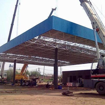 加油站鋼結(jié)構(gòu)罩棚施工方案（加油站鋼結(jié)構(gòu)罩棚施工安全措施加油站罩棚施工安全措施） 鋼結(jié)構(gòu)跳臺(tái)設(shè)計(jì) 第3張