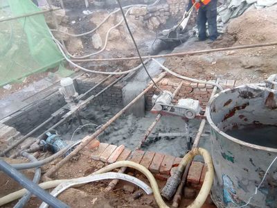 下沉注漿加固（北京通州北關(guān)基礎(chǔ)灌漿注漿加固） 鋼結(jié)構(gòu)玻璃棧道施工 第3張