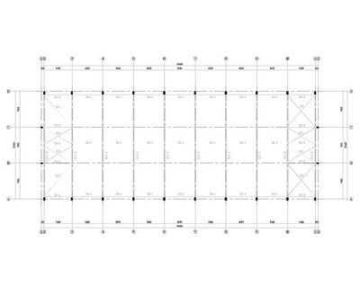 48米鋼結(jié)構(gòu)廠房（48米鋼結(jié)構(gòu)廠房設(shè)計圖紙） 結(jié)構(gòu)框架設(shè)計 第2張
