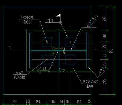 鋼結(jié)構(gòu)預(yù)埋板圖片 結(jié)構(gòu)地下室施工 第1張