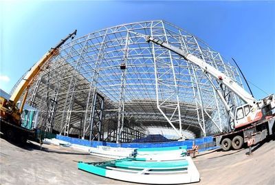 異形鋼結(jié)構(gòu)施工圖片大全 建筑效果圖設(shè)計(jì) 第5張