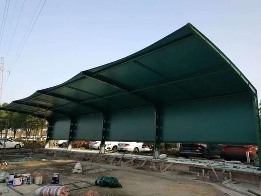 鋼結(jié)構(gòu)汽車車棚制作視頻 結(jié)構(gòu)污水處理池施工 第4張