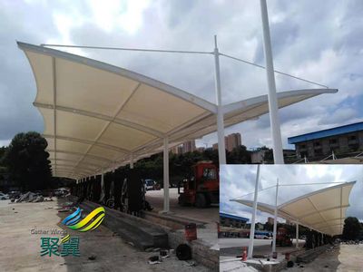 鋼架結(jié)構(gòu)車棚多少錢一平方（鋼架結(jié)構(gòu)車棚多少錢一平方鋼架結(jié)構(gòu)車棚多少錢一平方） 結(jié)構(gòu)電力行業(yè)施工 第3張