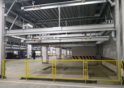 鋼結構停車場涂漆施工照片 鋼結構鋼結構停車場設計 第5張