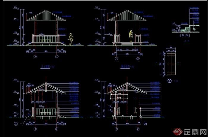 鋼結構亭子施工圖(鋼結構亭子施工圖的設計要點) 建筑施工圖設計 第4張 鋼結構亭子施工圖(鋼結構亭子施工圖的設計要點) 建筑施工圖設計 第4張