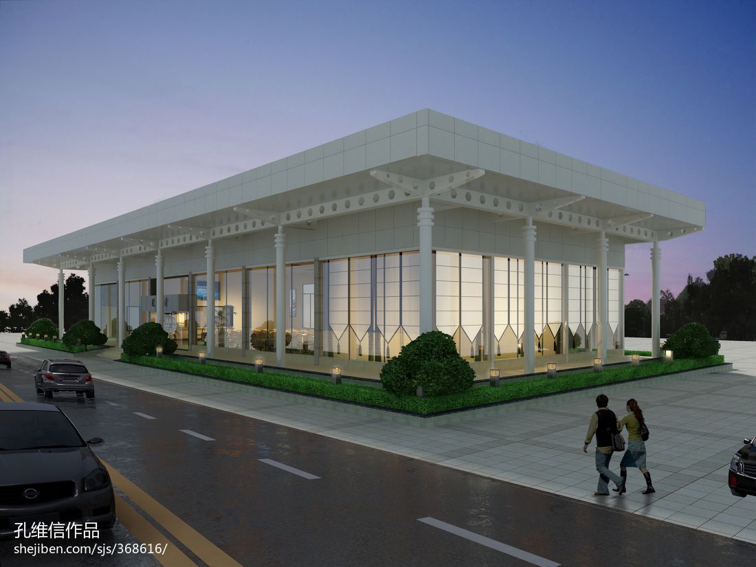 鋼結(jié)構(gòu)二層辦公樓效果圖 鋼結(jié)構(gòu)玻璃棧道設(shè)計(jì) 第3張