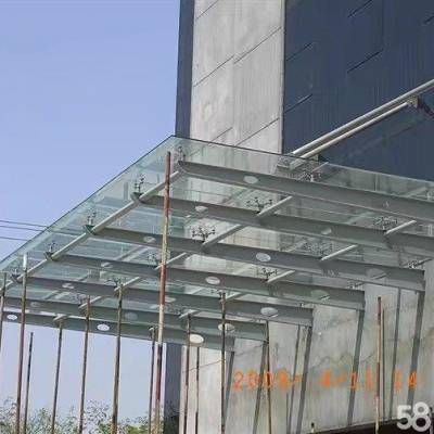 鋼結(jié)構(gòu)玻璃雨棚效果圖 結(jié)構(gòu)污水處理池施工 第2張
