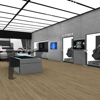 鋼構展廳效果圖大全（佛山鋼結構展廳設計案例分析） 建筑施工圖施工 第2張