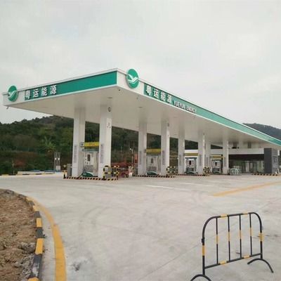 加油站罩棚裝修圖片 全國鋼結(jié)構(gòu)廠 第1張