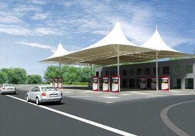 加油站罩棚材質(zhì)有哪些 結(jié)構(gòu)地下室設(shè)計(jì) 第4張