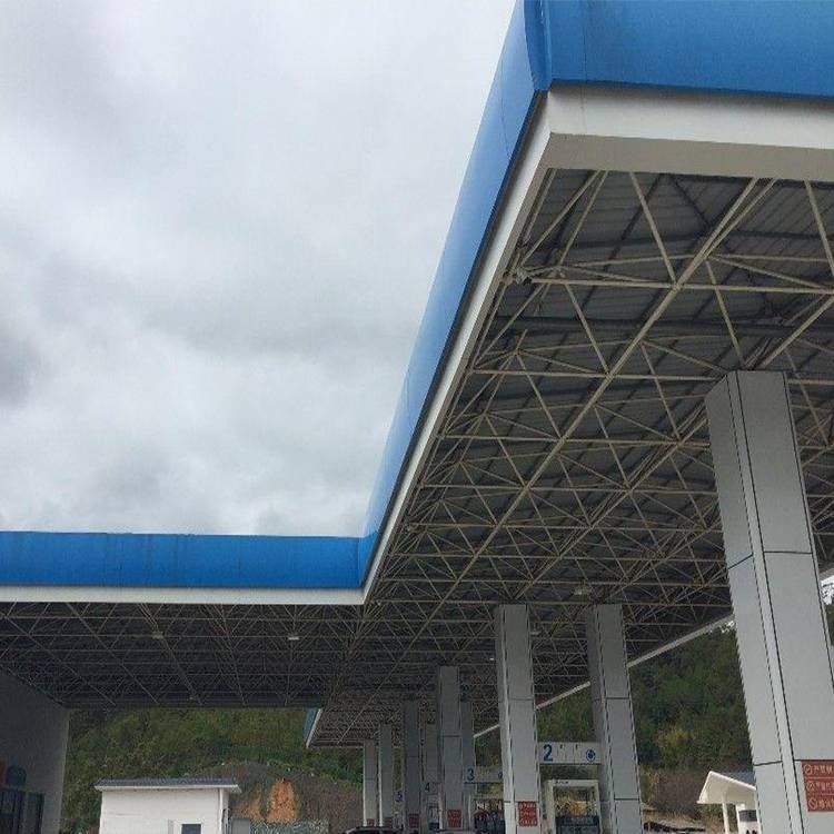 加油站 結(jié)構(gòu)（加油站的結(jié)構(gòu)設計） 鋼結(jié)構(gòu)桁架施工 第1張