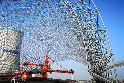 干煤棚網(wǎng)架加固施工方案 建筑方案設計 第1張 干煤棚網(wǎng)架加固施工方案 建筑方案設計 第1張