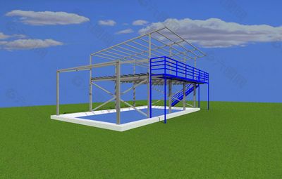 彩鋼房架結(jié)構(gòu)圖（彩鋼房鋼結(jié)構(gòu)圖集） 北京網(wǎng)架設(shè)計(jì) 第1張