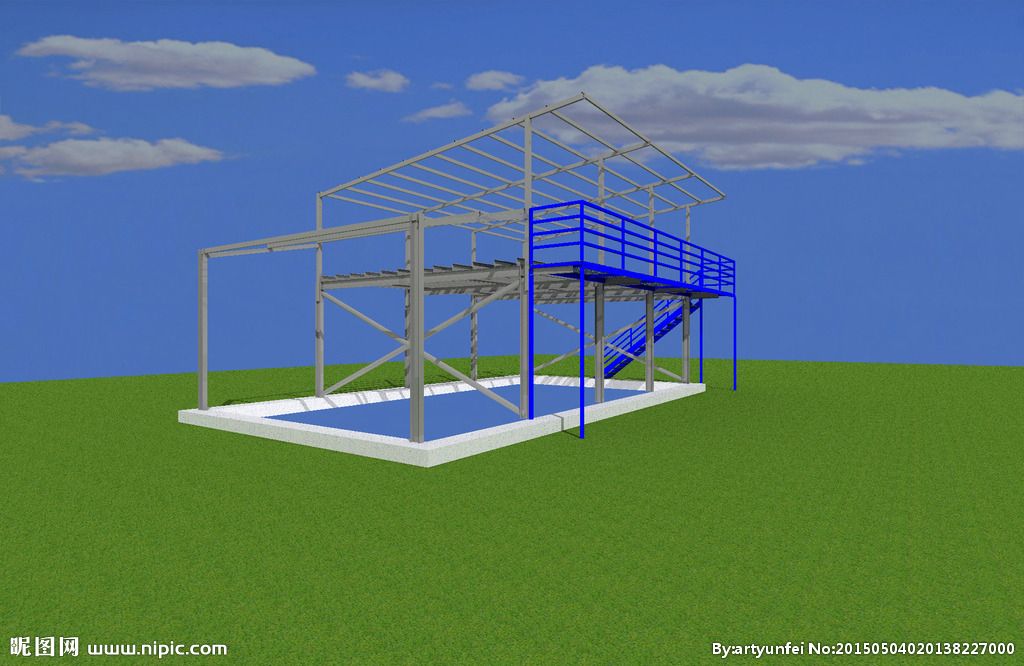 彩鋼房架結(jié)構(gòu)圖（彩鋼房鋼結(jié)構(gòu)圖集） 北京網(wǎng)架設(shè)計(jì) 第3張