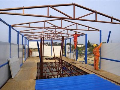 彩鋼房架子圖片大全（彩鋼房房架子圖片大全） 鋼結(jié)構(gòu)跳臺(tái)設(shè)計(jì) 第3張