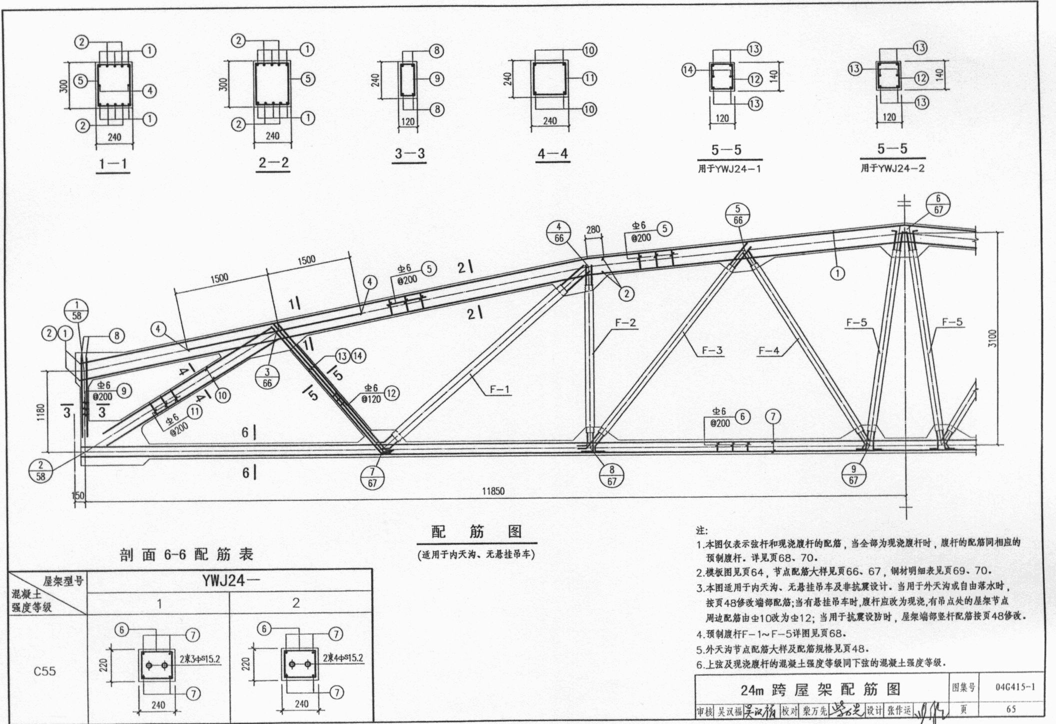 屋架圖集04g415一1(預(yù)應(yīng)力混凝土折線形屋架圖集) 結(jié)構(gòu)機(jī)械鋼結(jié)構(gòu)施工 第2張 屋架圖集04g415一1(預(yù)應(yīng)力混凝土折線形屋架圖集) 結(jié)構(gòu)機(jī)械鋼結(jié)構(gòu)施工 第2張