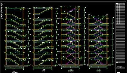 21m跨度鋼屋架設(shè)計(jì)圖紙 結(jié)構(gòu)污水處理池施工 第4張