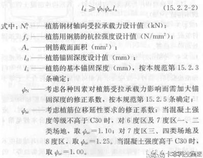 混凝土植筋深度計(jì)算公式(混凝土植筋深度的計(jì)算) 北京網(wǎng)架設(shè)計(jì) 第3張 混凝土植筋深度計(jì)算公式(混凝土植筋深度的計(jì)算) 北京網(wǎng)架設(shè)計(jì) 第3張