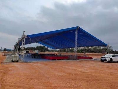 看臺(tái)鋼結(jié)構(gòu)棚圖集（土木在線鋼結(jié)構(gòu)棚圖集） 結(jié)構(gòu)機(jī)械鋼結(jié)構(gòu)設(shè)計(jì) 第2張