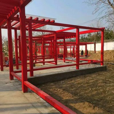 鋼架結(jié)構(gòu)涼亭大圖 結(jié)構(gòu)框架施工 第2張