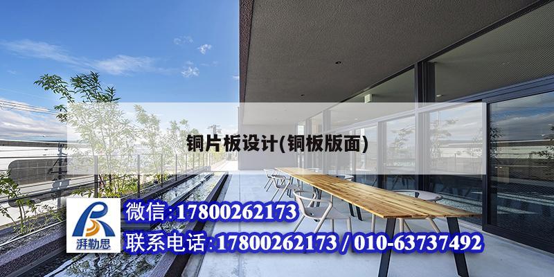 銅片板設(shè)計(jì)(銅板版面) 裝飾幕墻施工