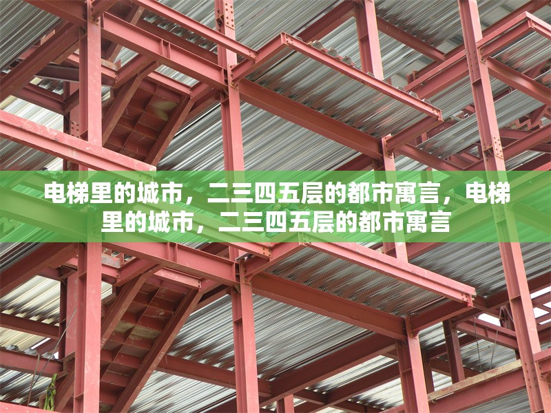 電梯里的城市，二三四五層的都市寓言，電梯里的城市，二三四五層的都市寓言