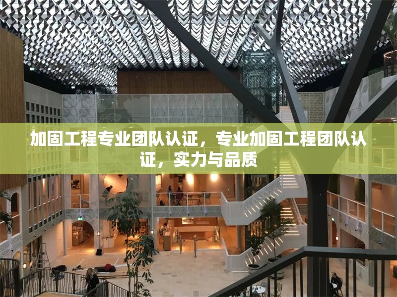 加固工程專業(yè)團(tuán)隊(duì)認(rèn)證，專業(yè)加固工程團(tuán)隊(duì)認(rèn)證，實(shí)力與品質(zhì) 行業(yè)新聞 第1張