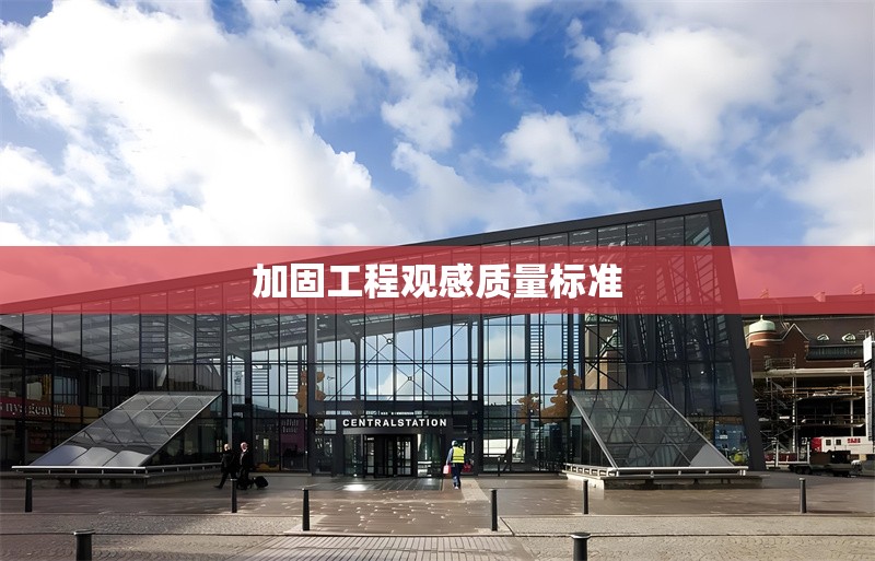 加固工程觀感質(zhì)量標(biāo)準(zhǔn) 行業(yè)新聞 第1張