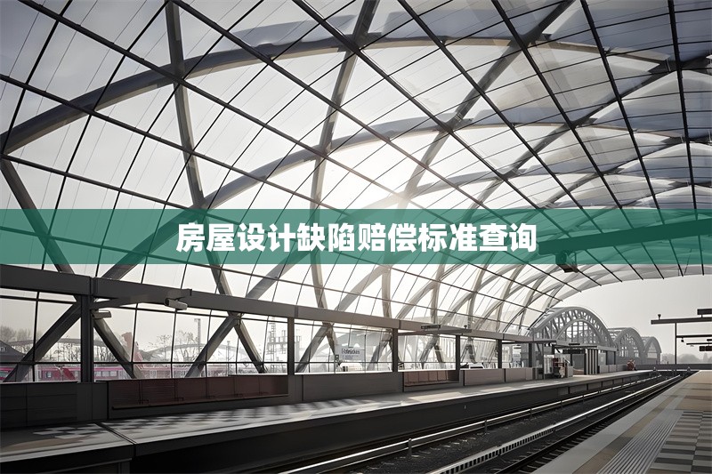 房屋設(shè)計(jì)缺陷賠償標(biāo)準(zhǔn)查詢(xún) 行業(yè)新聞 第1張 房屋設(shè)計(jì)缺陷賠償標(biāo)準(zhǔn)查詢(xún) 行業(yè)新聞 第1張