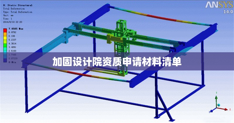 加固設計院資質申請材料清單 行業(yè)新聞 第1張 加固設計院資質申請材料清單 行業(yè)新聞 第1張