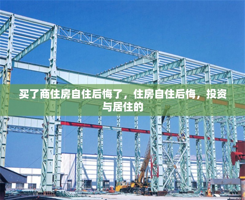 買了商住房自住后悔了，住房自住后悔，投資與居住的 行業(yè)新聞 第1張