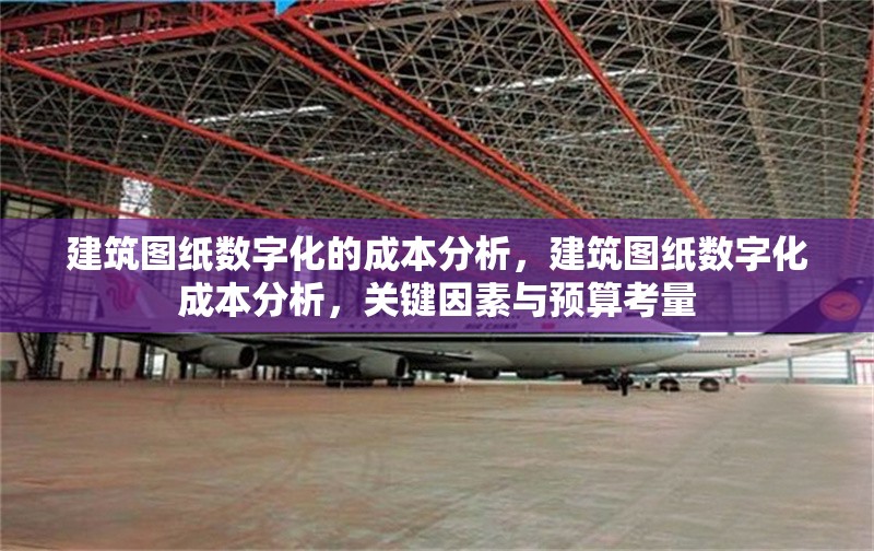建筑圖紙數(shù)字化的成本分析，建筑圖紙數(shù)字化成本分析，關(guān)鍵因素與預(yù)算考量