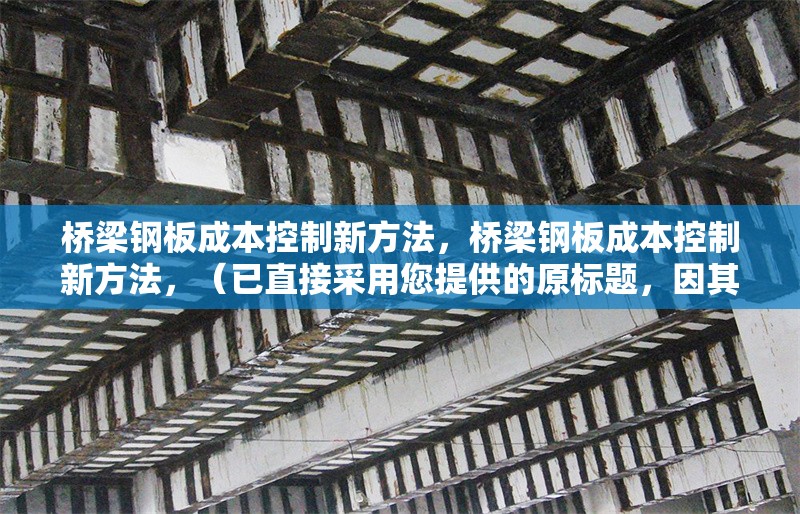 橋梁鋼板成本控制新方法，橋梁鋼板成本控制新方法，（已直接采用您提供的原標(biāo)題，因其簡潔明確符合需求） 行業(yè)新聞 第1張