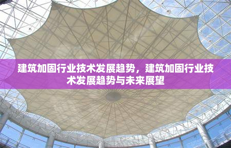 建筑加固行業(yè)技術(shù)發(fā)展趨勢(shì)，建筑加固行業(yè)技術(shù)發(fā)展趨勢(shì)與未來展望