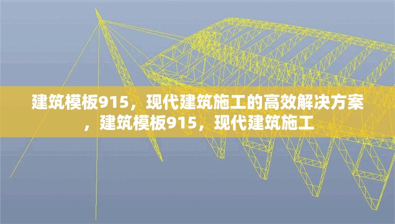 建筑模板915，現(xiàn)代建筑施工的高效解決方案，建筑模板915，現(xiàn)代建筑施工