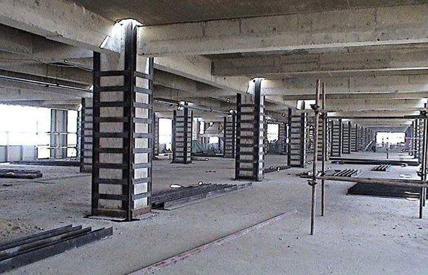 砼柱包鋼加固設計案例 改造加固設計案例 砼柱包鋼加固設計案例 改造加固設計案例