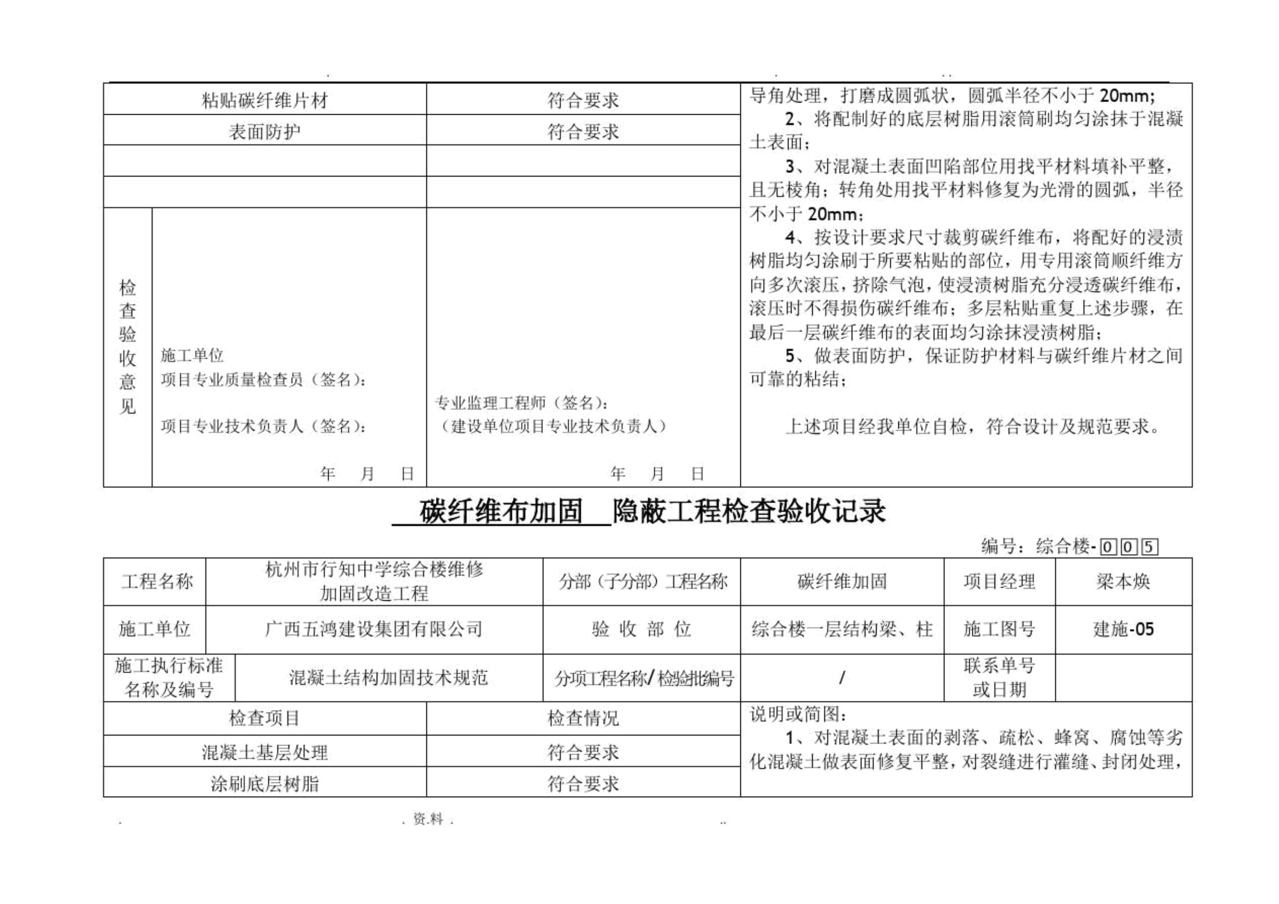 碳纖維加固工程驗收流程詳解，碳纖維加固工程驗收，流程、標(biāo)準(zhǔn)與 行業(yè)新聞 第5張